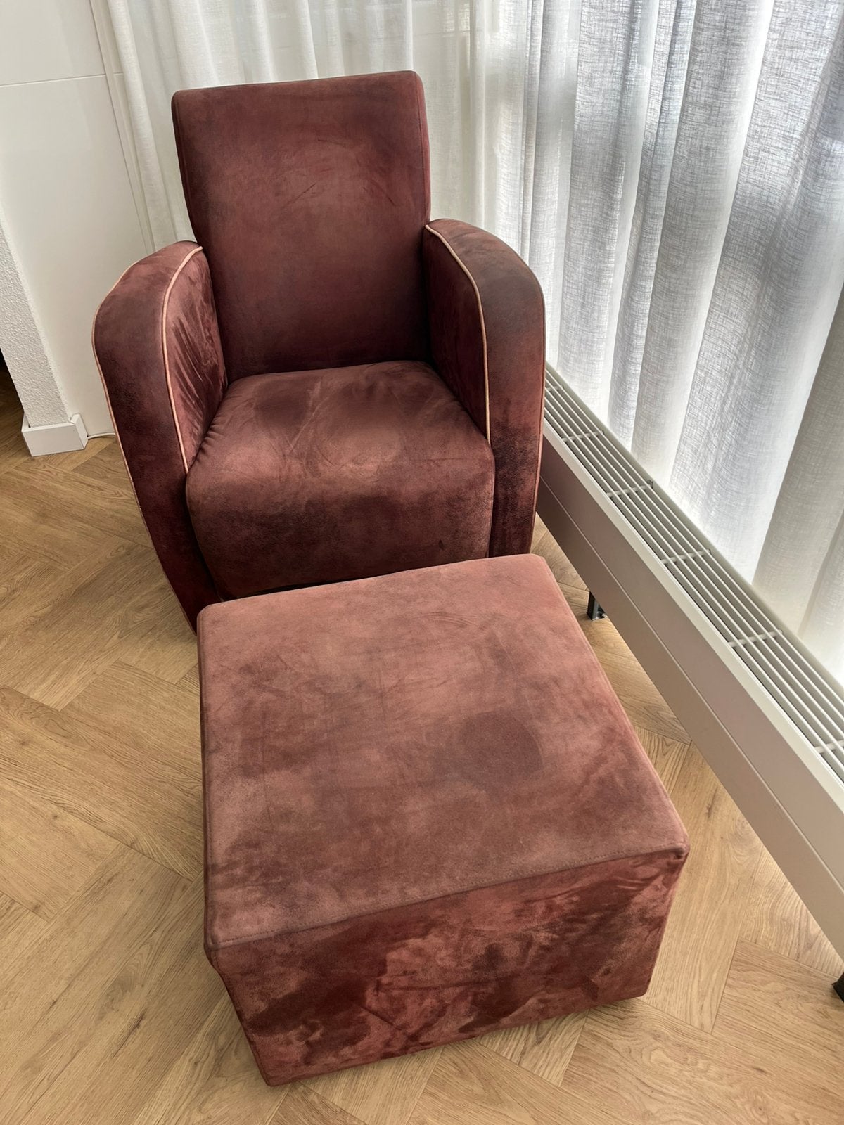 Fauteuil met hoker, Ophalen, Gebruikt, Minder dan 75 cm, Stof