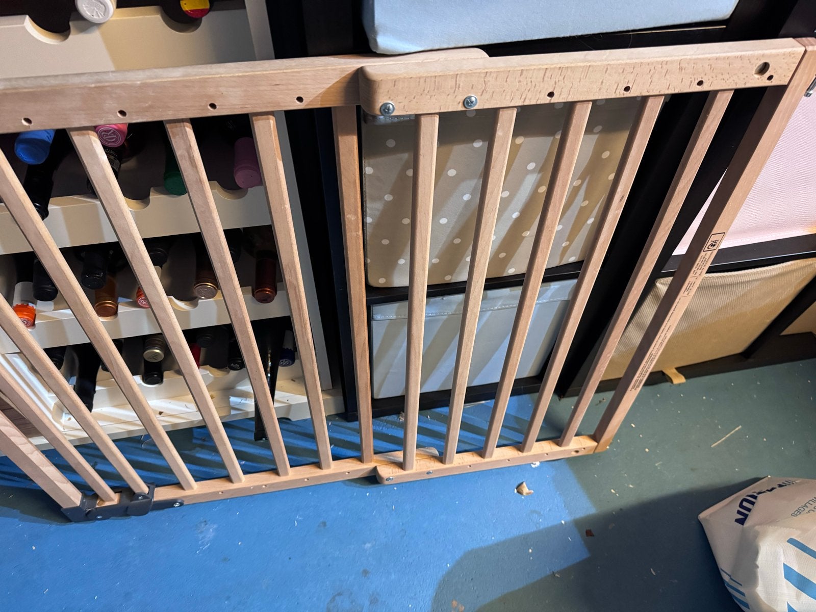 Houten veiligheidshekje Julia - max. 102 cm, Ophalen, Gebruikt, 100 tot 115 cm, Klemhekje