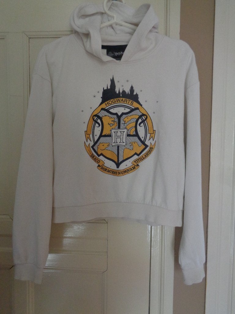 Harry Potter witte hoody trui:mt 158/164., Kinderen en Baby's, Jongen of Meisje, Trui of Vest, Ophalen of Verzenden, Zo goed als nieuw