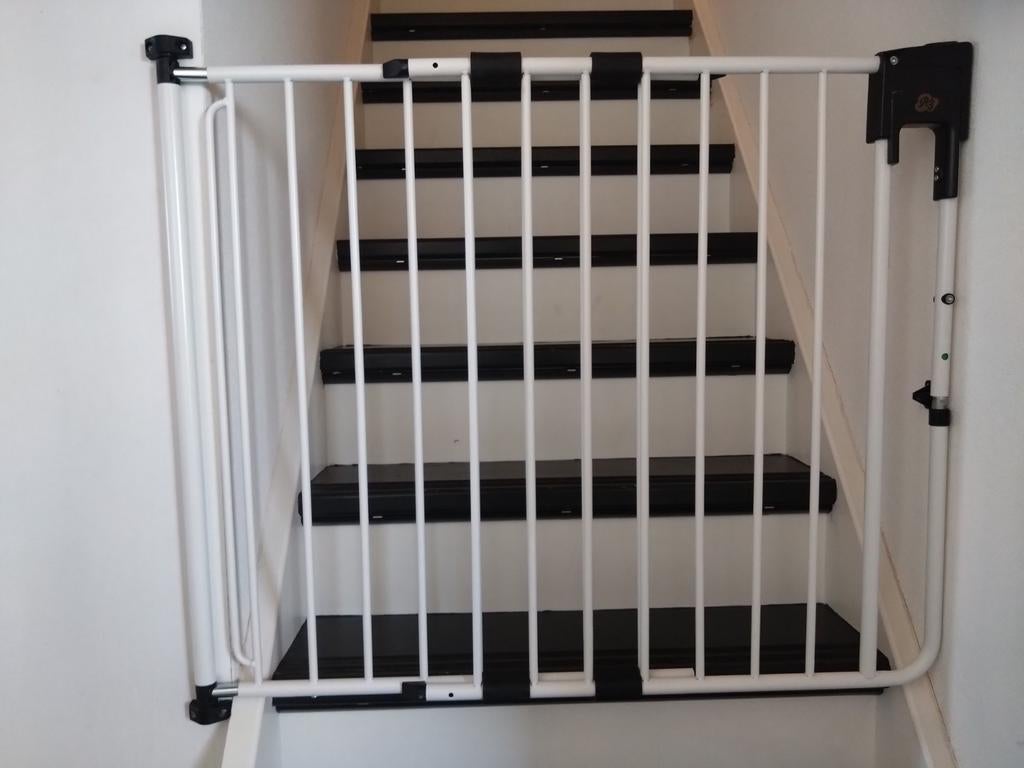 A3 SafetyDoor Traphek Wit, Kinderen en Baby's, Traphekjes, Ophalen, Zo goed als nieuw, 115 cm of meer, Metaal of IJzer