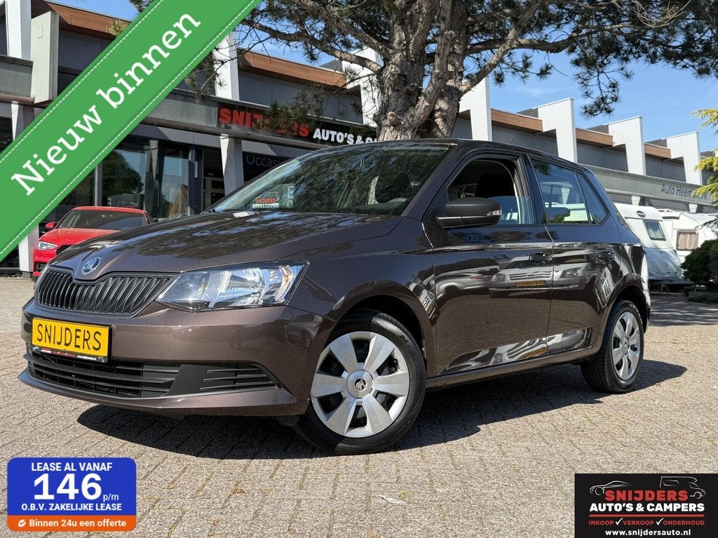 Skoda Fabia 1.0 Active in keurige staat, Auto's, Skoda, Stof, Zwart, 60 pk, Bedrijf