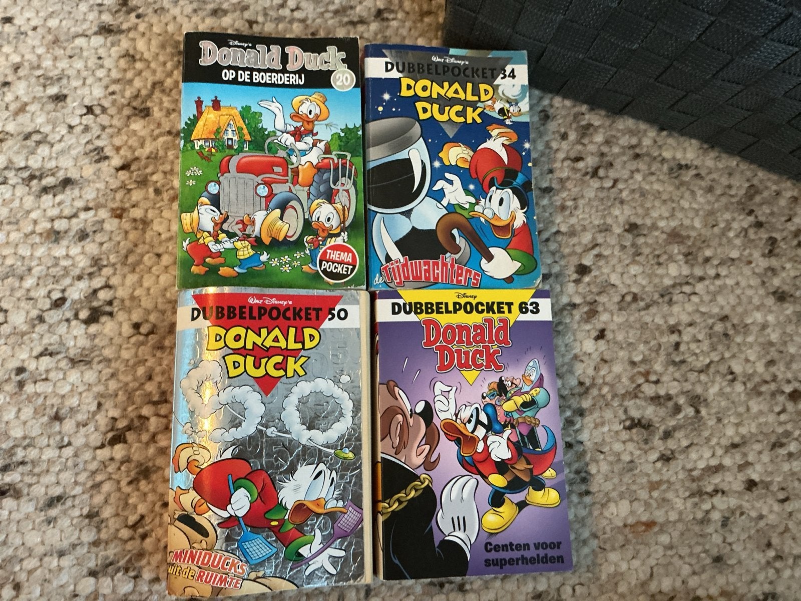 Donald Duck Dubbelpocket - 4 stuks, Boeken, Meerdere stripboeken, Ophalen of Verzenden, Gelezen