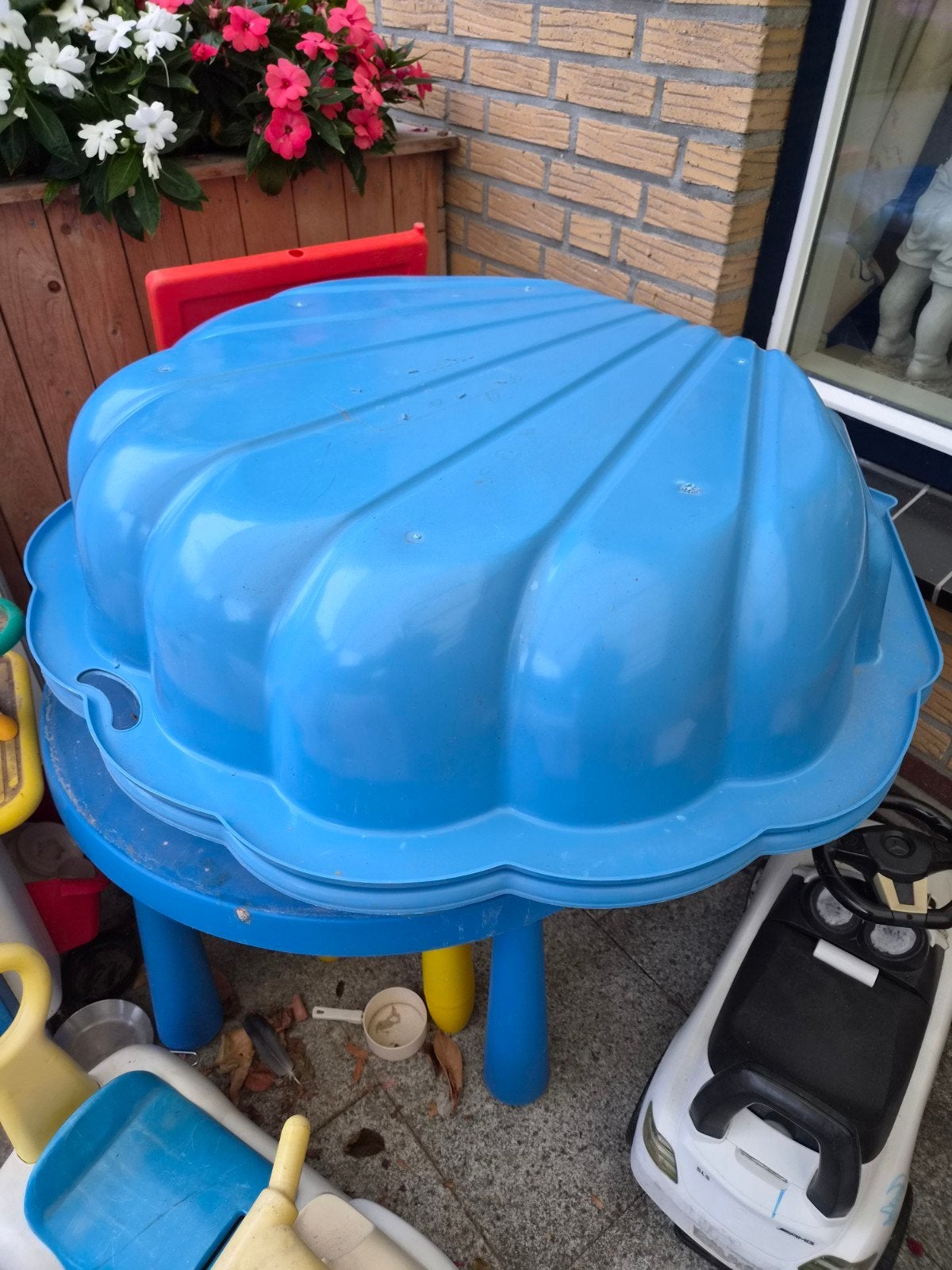 blauwe schelp, Ophalen