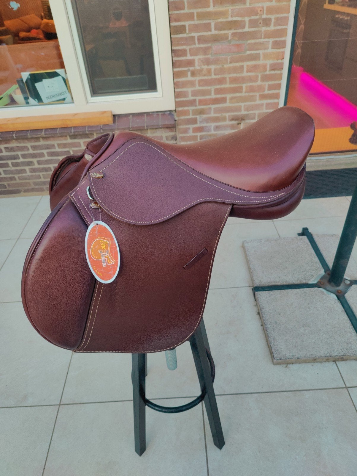 Eric Thomas Spring zadel bruin 17½", Ophalen of Verzenden, Nieuw, Springen