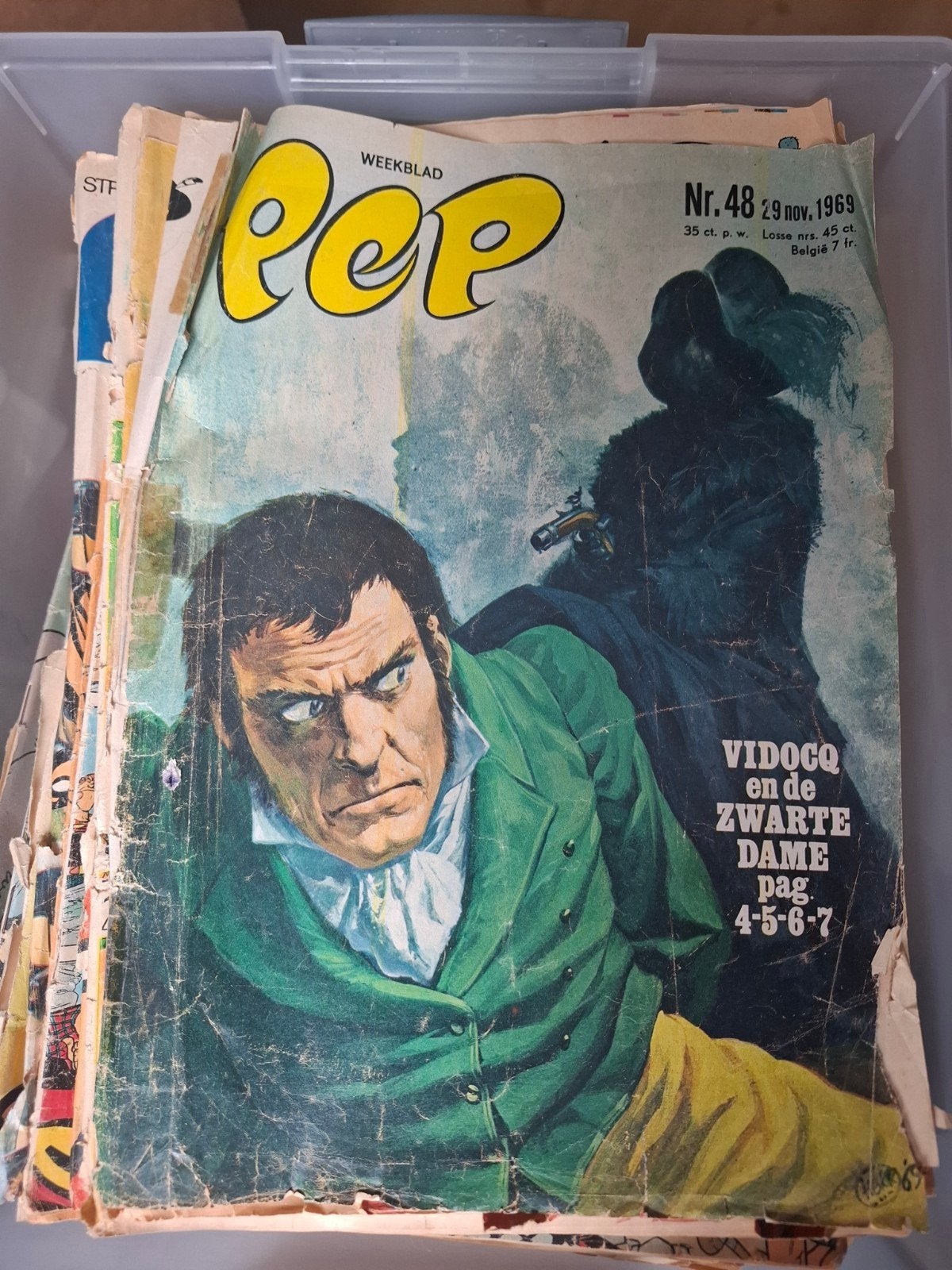 Pep weekblad nr. 48 uit 1969 - Vidocq en de Zwarte Dame, Boeken, Tijdschriften en Kranten, Ophalen of Verzenden, Gelezen, Muziek, Film of Tv