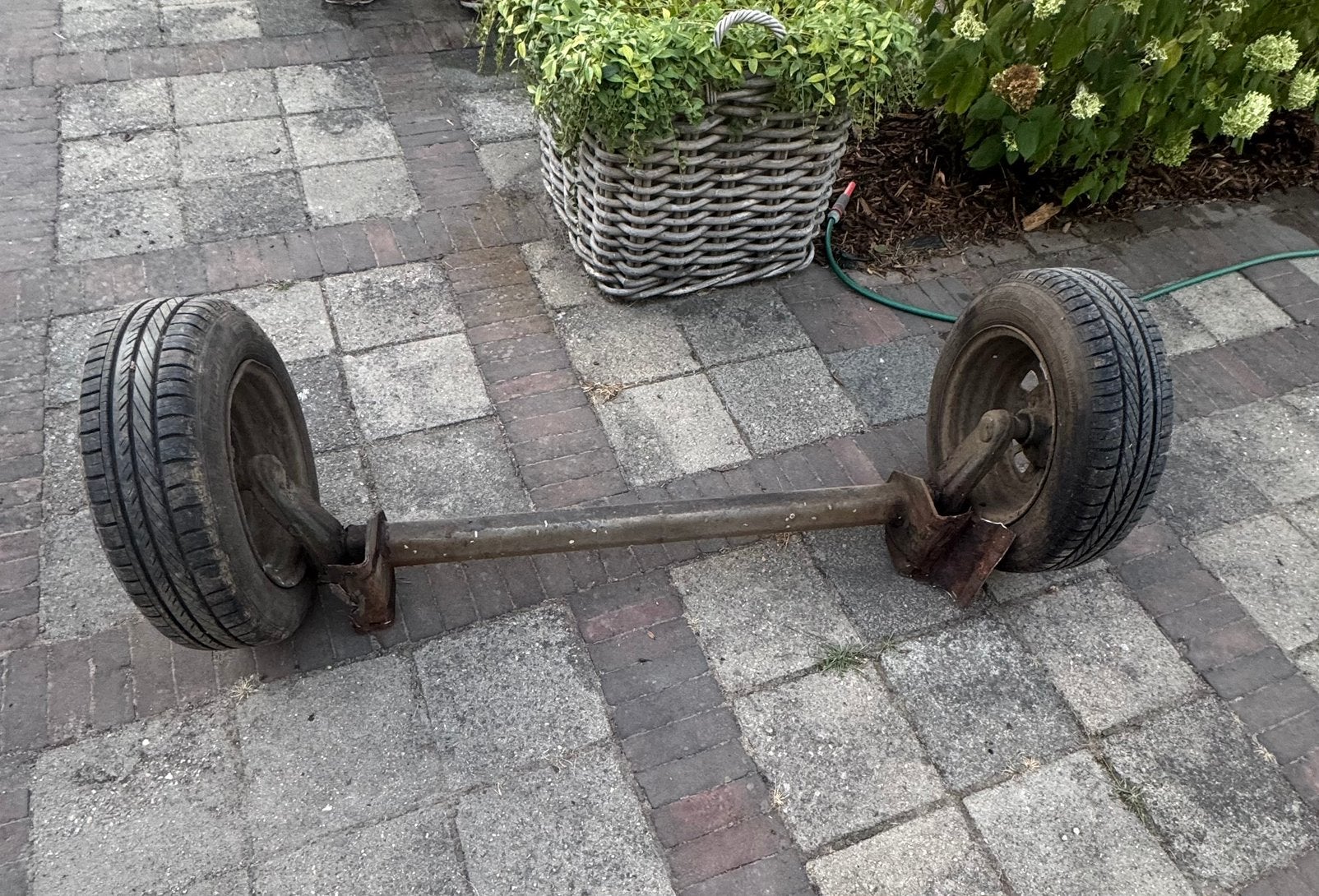 Starre as, Auto diversen, Aanhangwagen-onderdelen, Ophalen, Gebruikt