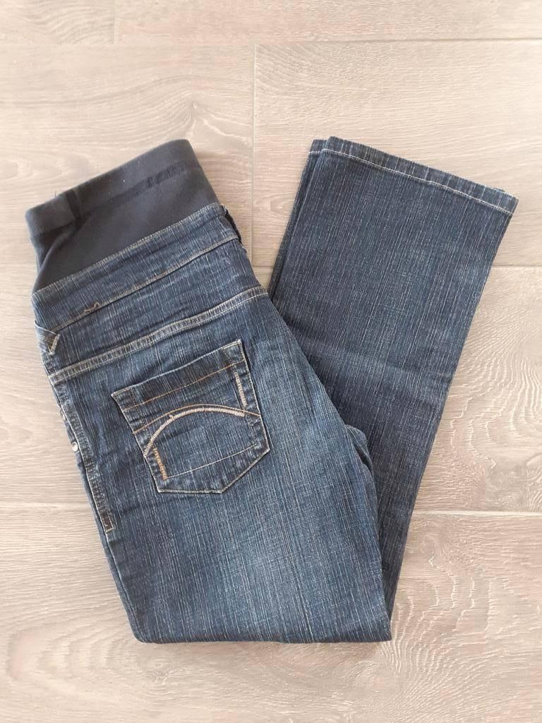 zwangerschaps broek 7/8, mt 38 positiekleding, Maat 38/40 (M), Blauw, Ophalen of Verzenden, Miss Etam