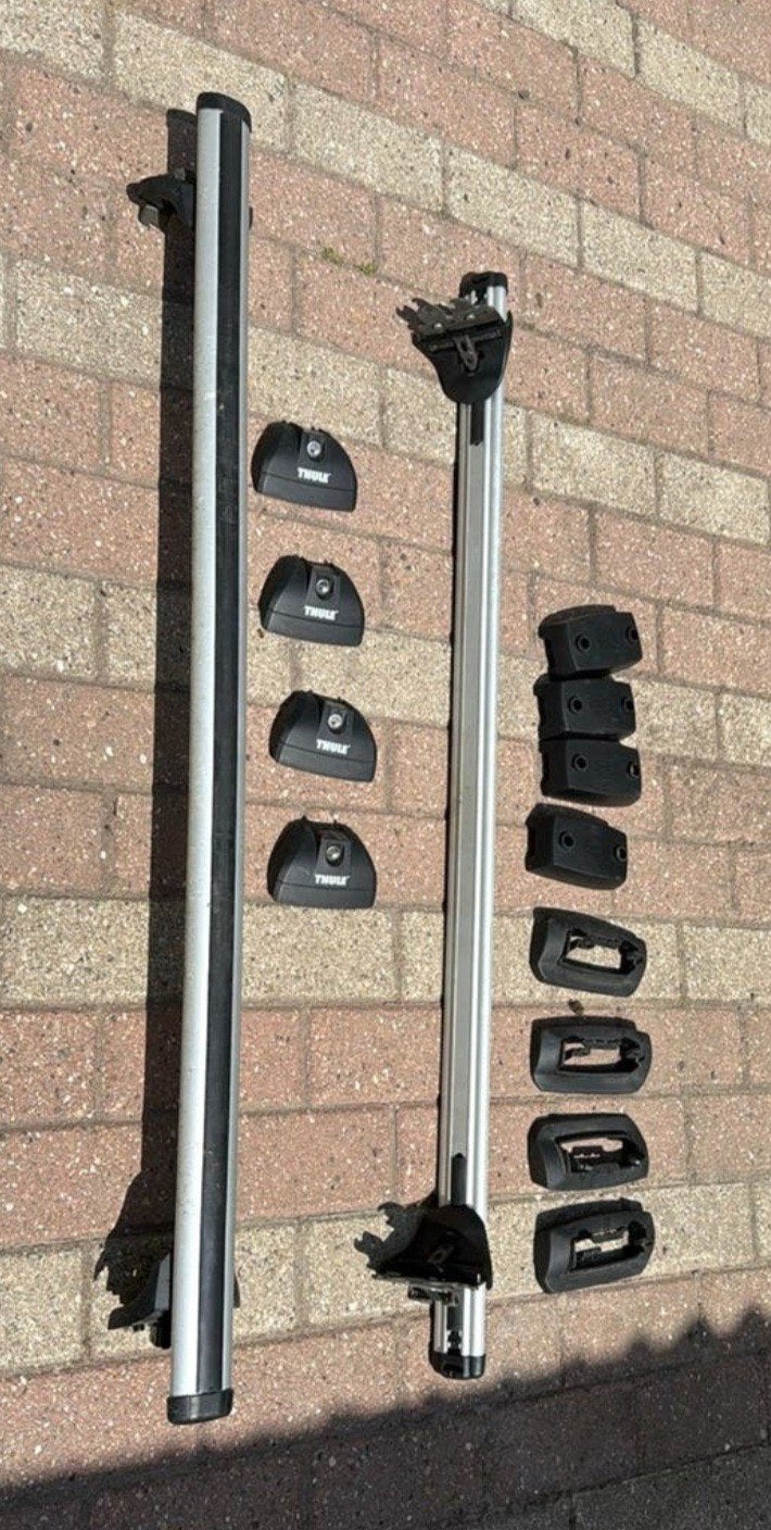 Thule dakdrager set fixpoint incl voetjes - compleet, Auto diversen, Dakdragers, Ophalen