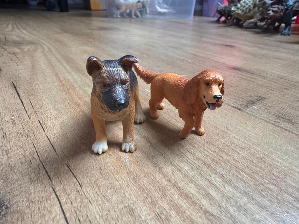 Schleich Farm World 13896 Cooker spaniel en Duitse herder, Ophalen, Zo goed als nieuw, Jongen of Meisje