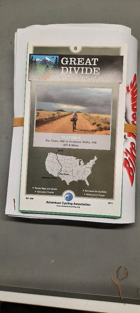 Fietskaarten Great Divide Mountain Bike Trail in USA, Hobby en Vrije tijd, Overige Hobby en Vrije tijd, Zo goed als nieuw, Ophalen of Verzenden