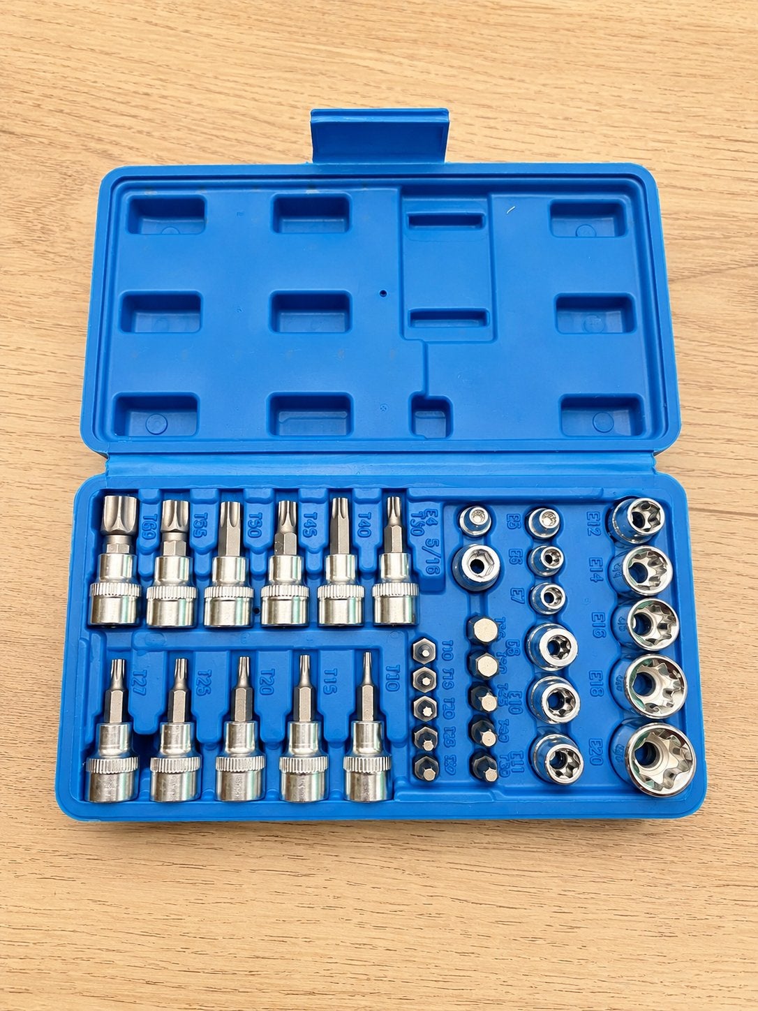 34-delige TORX Doppen Set voor 3/8 ratel, Doe-het-zelf en Verbouw, Gereedschap | Handgereedschap, Nieuw, Ophalen of Verzenden