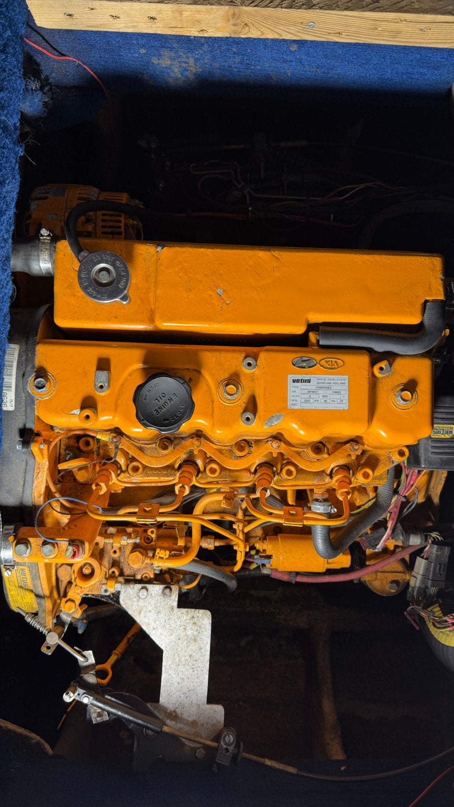 Vetus VH4.65 / 80 pk scheepsdiesel – zeer weinig draaiuren, Ophalen, Gebruikt, Motor en Techniek, Zeilboot of Motorboot
