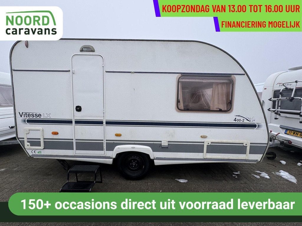 Beyerland VITESSE 400-2 LX RONDZIT, VOORTENT, FIETSENDRAGER, Caravans en Kamperen, Hordeur, Rondzit, Tot en met 2, Bedrijf