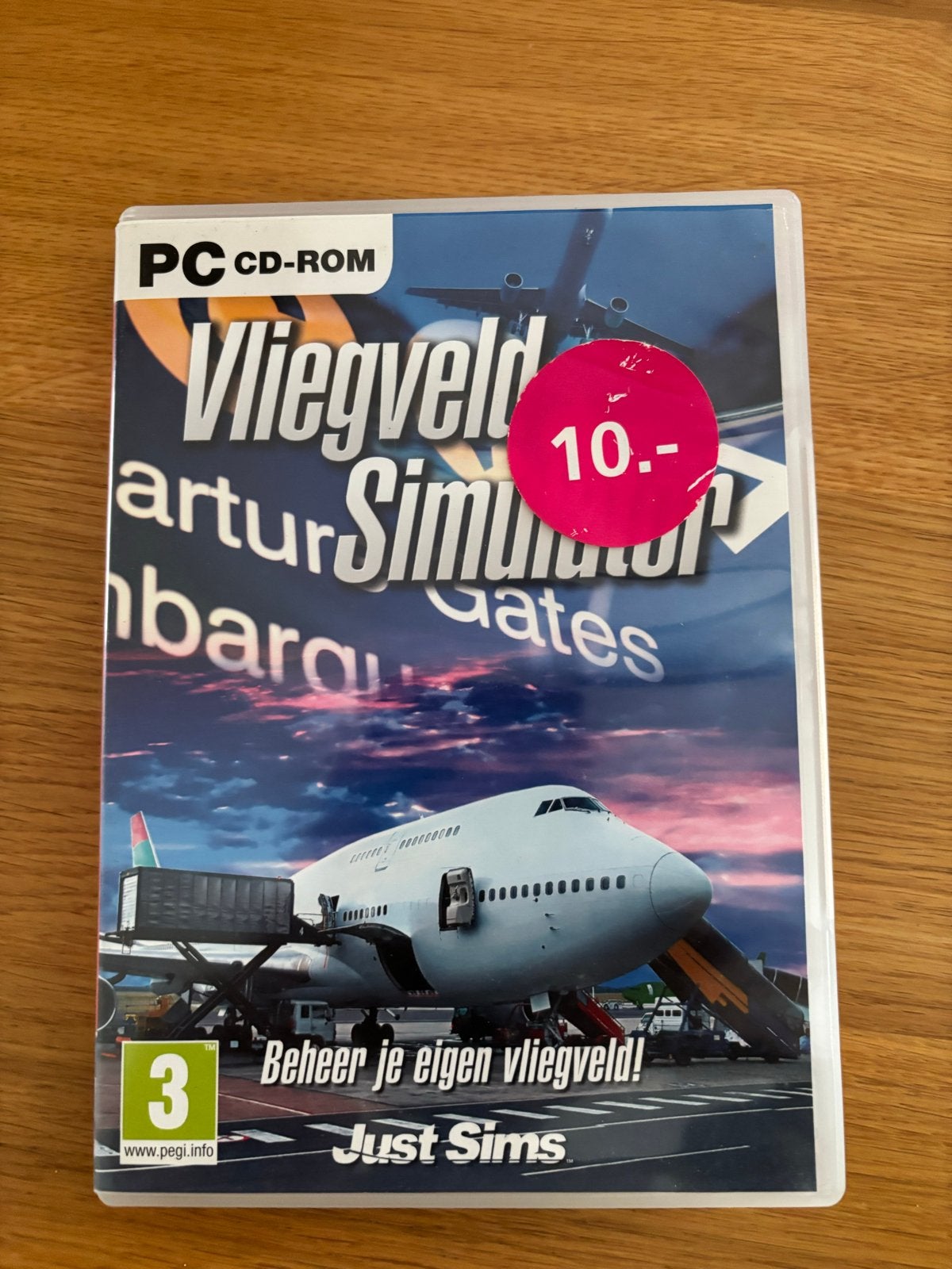 Vliegveld Simulator PC CD-ROM - Beheer je eigen vliegveld!, Gebruikt, 1 speler, Ophalen of Verzenden, Vanaf 3 jaar