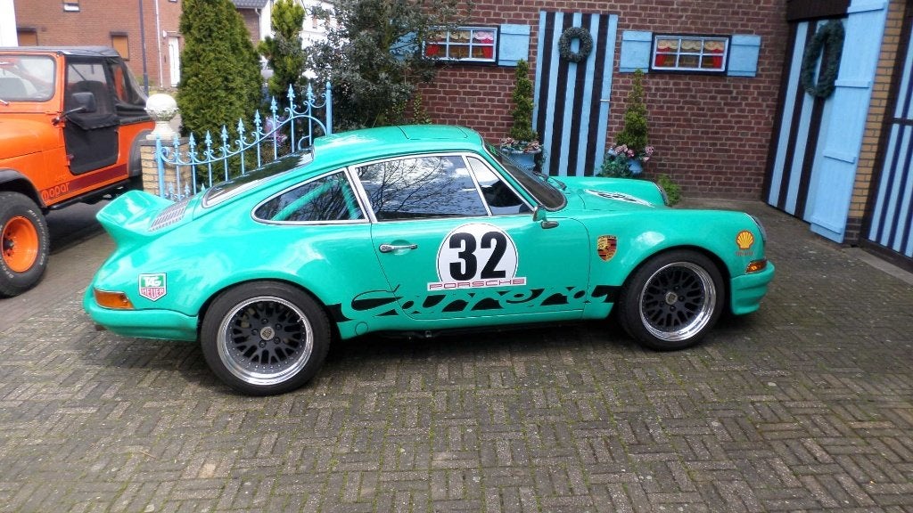 Porsche 911 2.8 RSR 'look a like', Auto's, Achterwielaandrijving, Zwart, Leder en Stof, Handgeschakeld