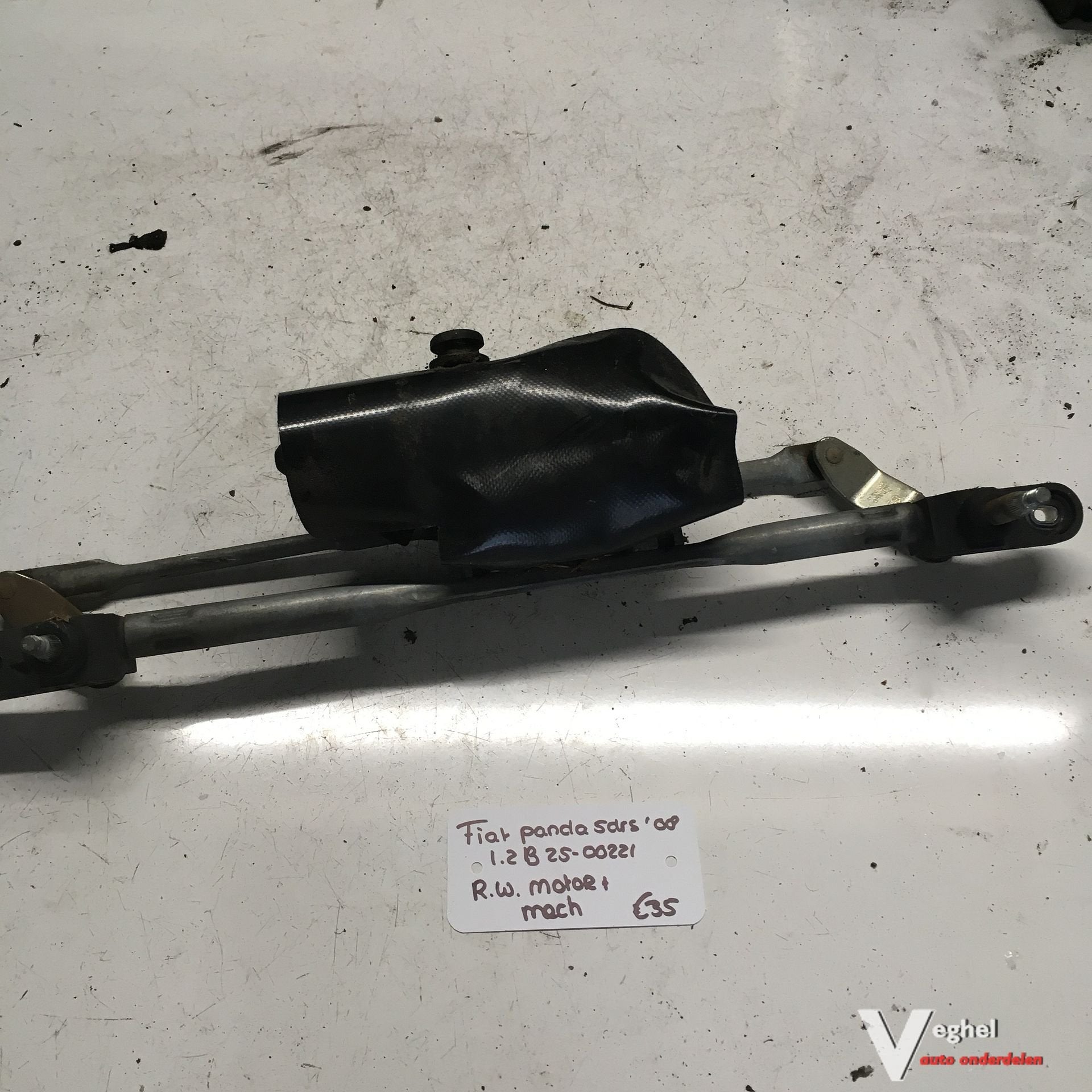 Fiat Panda 5drs 1.2 B 2008 2500221  Ruitenwissermotor met me, Gebruikt, -, -, Ophalen of Verzenden