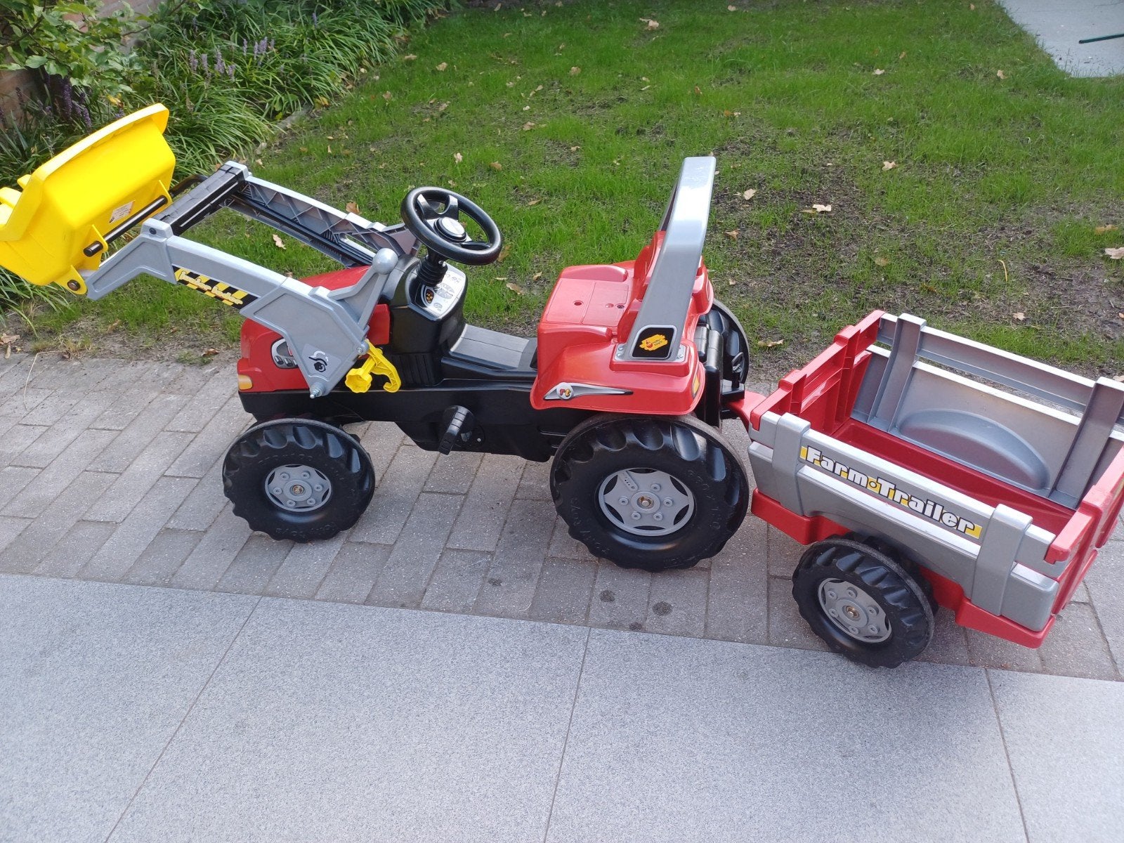 trap tractor met aanhanger, Kinderen en Baby's, Ophalen, Gebruikt, Trapvoertuig