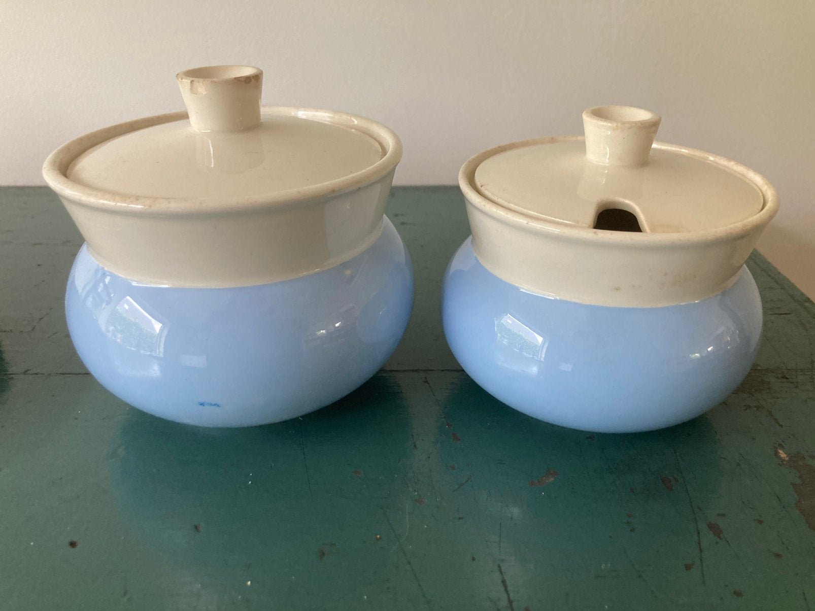 Villeroy en Boch setje pastel blauw, Verzenden