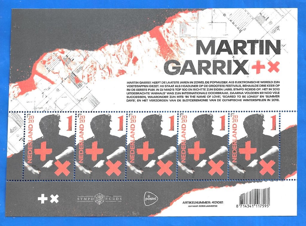 NVPH V 3884 Martin Garrix - 2020, Verzenden, Na 1940, Postfris