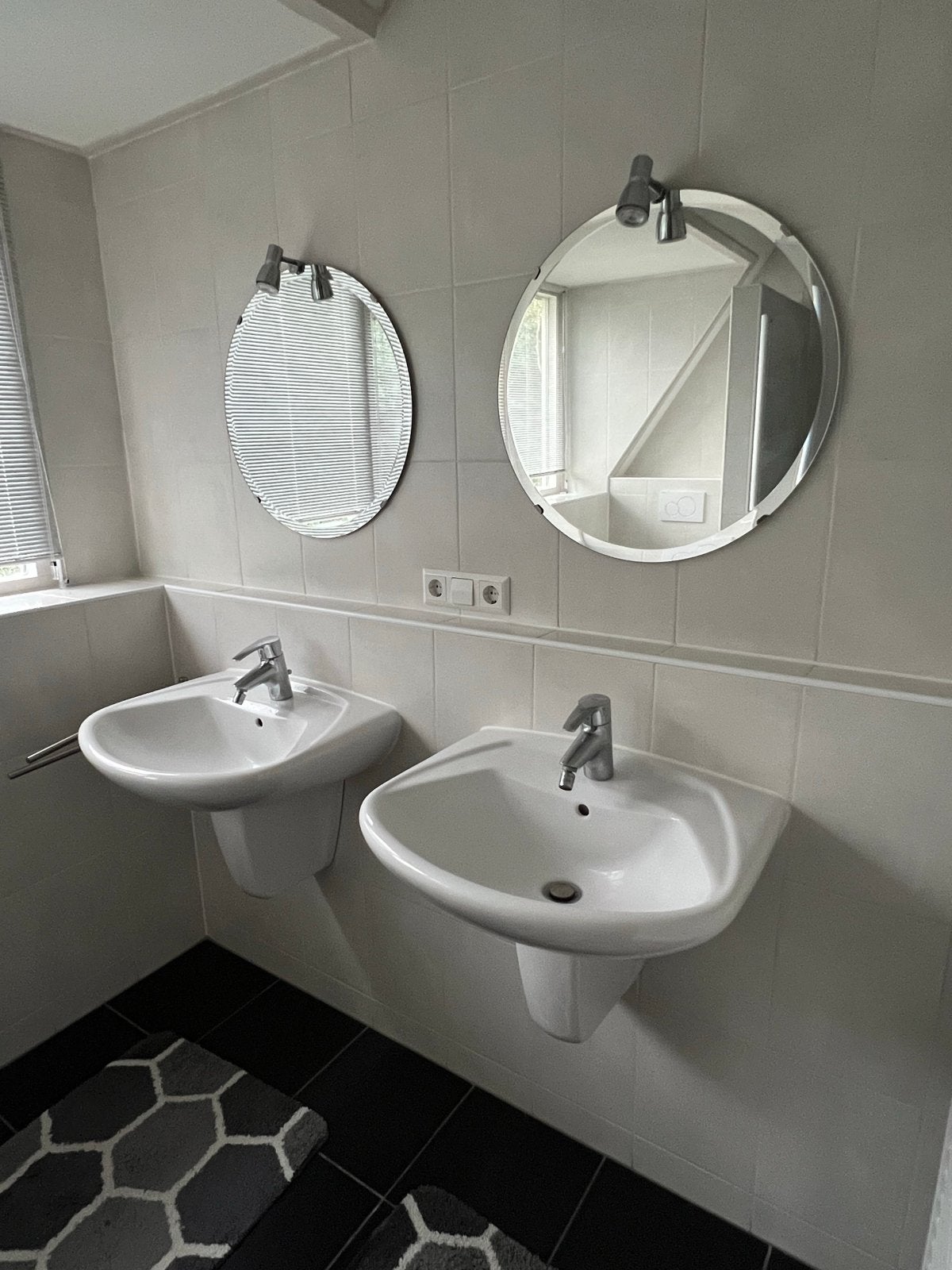 Villeroy & Boch Wastafels met Grohe kranen en Spiegels, Ophalen, Gebruikt, 50 tot 100 cm, Wasbak of Wastafel