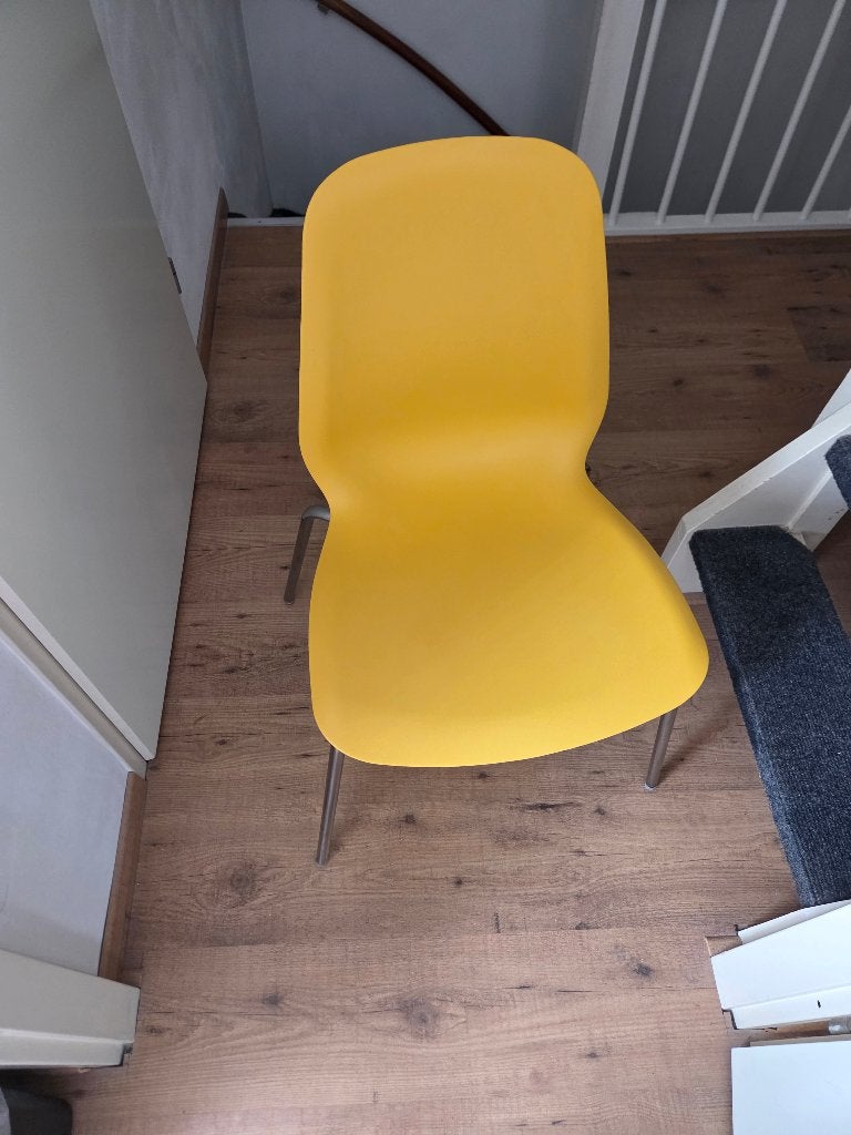 Keukenstoelen  kunststof geel, Ophalen, Kunststof, Overige kleuren, Zo goed als nieuw
