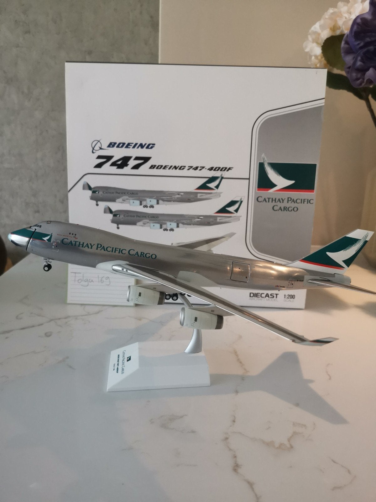 Cathay Pacific Cargo B747-400F JC Wings 1:200 SA2003C B-HUP, Verzamelen, Ophalen of Verzenden, Nieuw, Schaalmodel