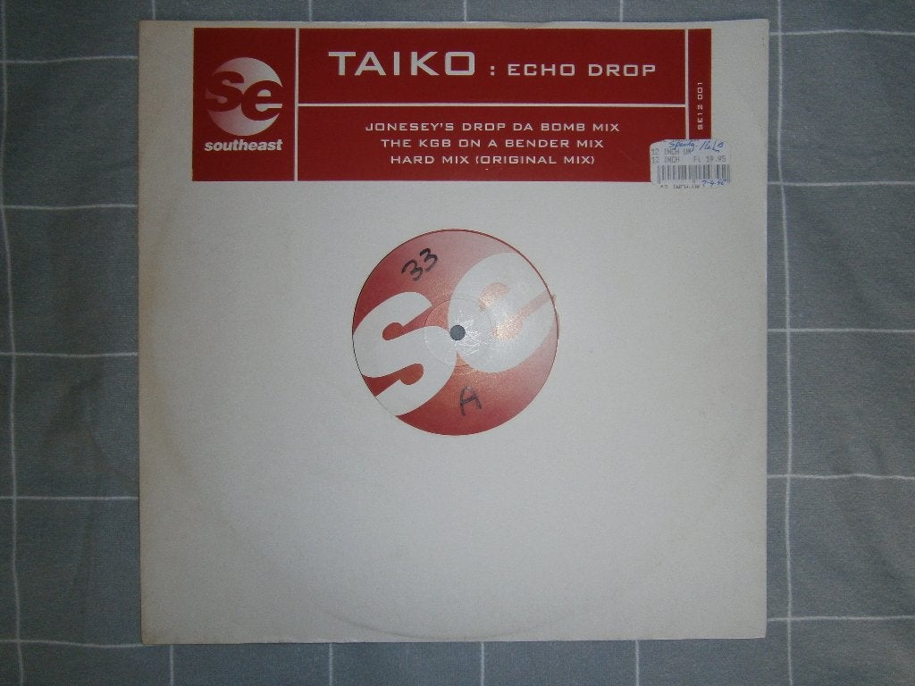 Zeldzaam in NL ! Taiko – Echo Drop. 1998. Hard House, House, Ophalen, House, 12 inch, Overige typen