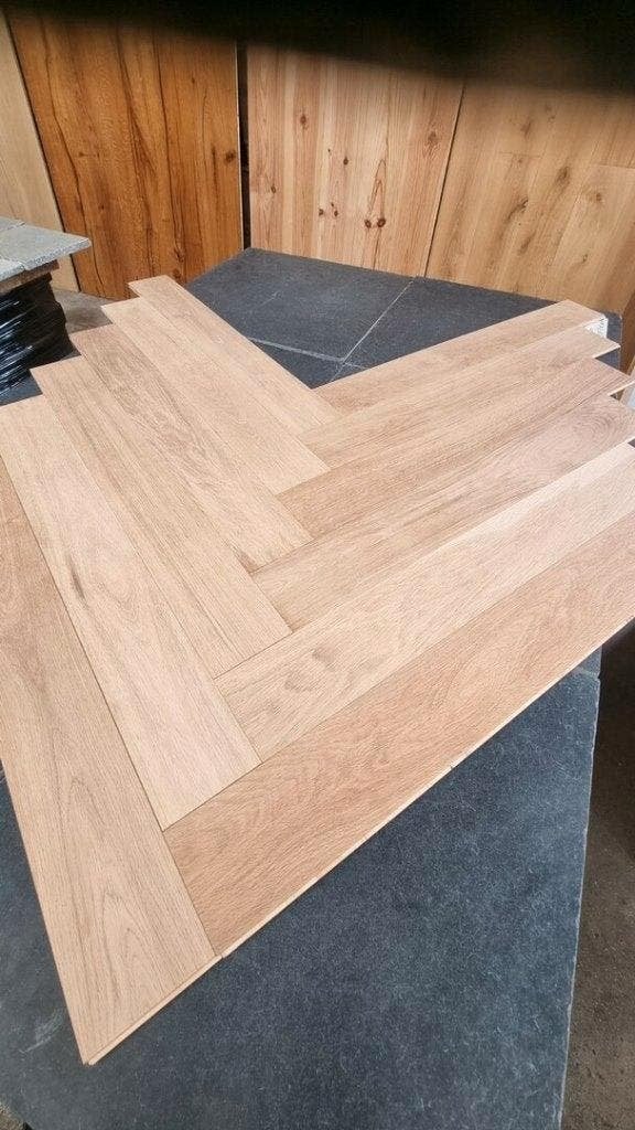 SALE!! Eiken visgraat vloer, XXL vrijwel selecte sortering!, Ophalen, Zo goed als nieuw, 75 m² of meer, Parket