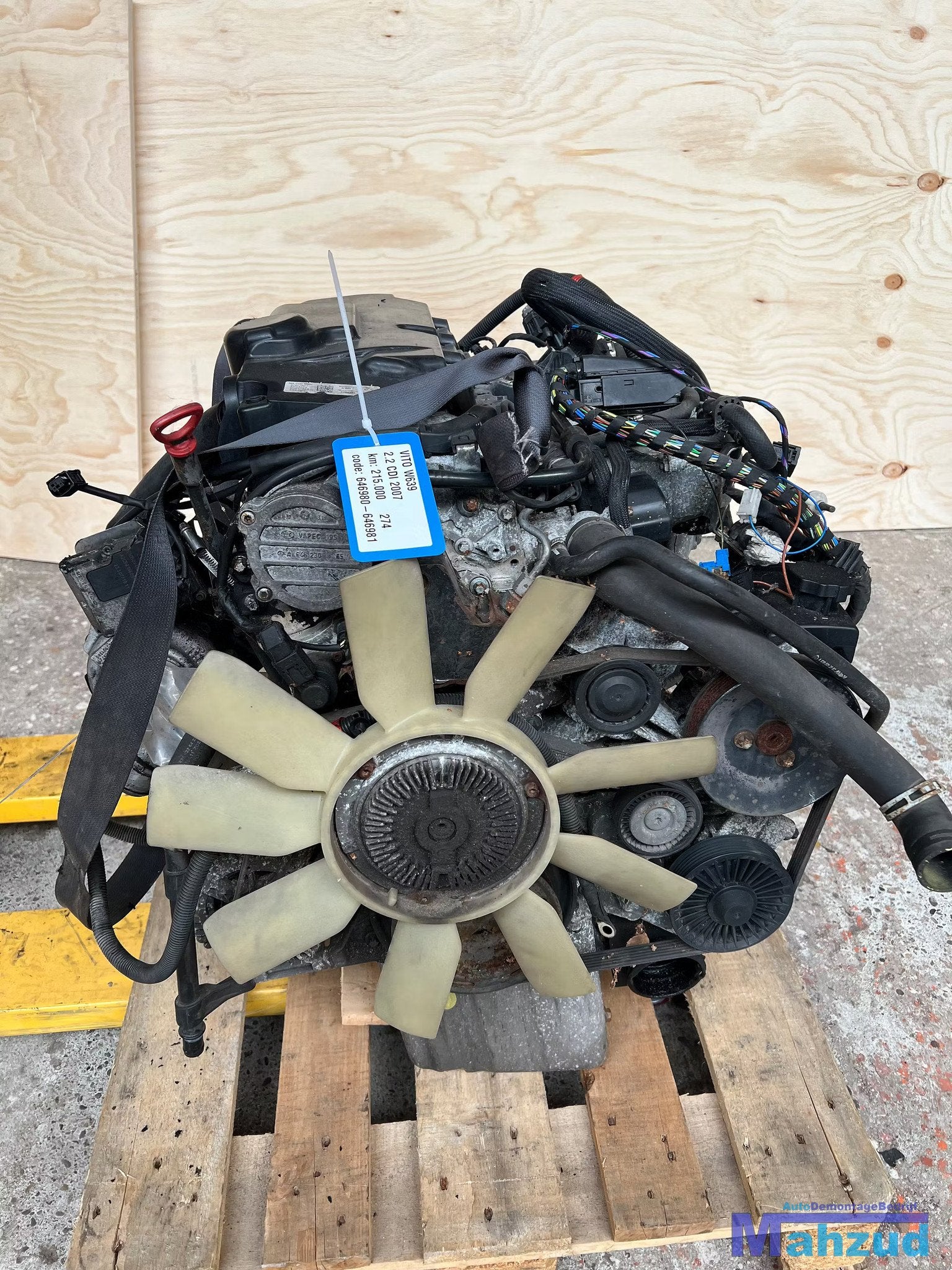 MERCEDES VITO 2.2 CDI Motorblok motor 646381 646980, Auto-onderdelen, Motor en Toebehoren, Gebruikt, Mercedes-Benz AG, Mercedes-Benz