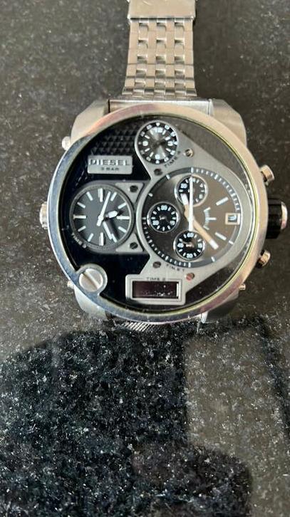 Diesel heren horloge, Overige merken, Staal, Staal, Polshorloge