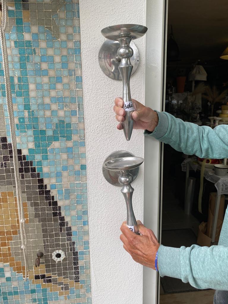 2 prachtige wand kandelaars, Ophalen of Verzenden, Zo goed als nieuw, Overige materialen