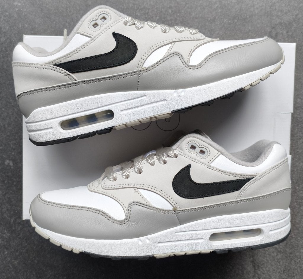 Nike Air Max 1 NBY Grey Leather - 41, Nike, Ophalen of Verzenden, Grijs, Sneakers of Gympen