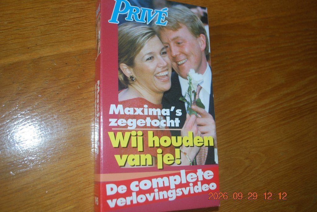 Video van verloving Maxima en Willem Alexander, Ophalen of Verzenden, Gebruikt, Nederland