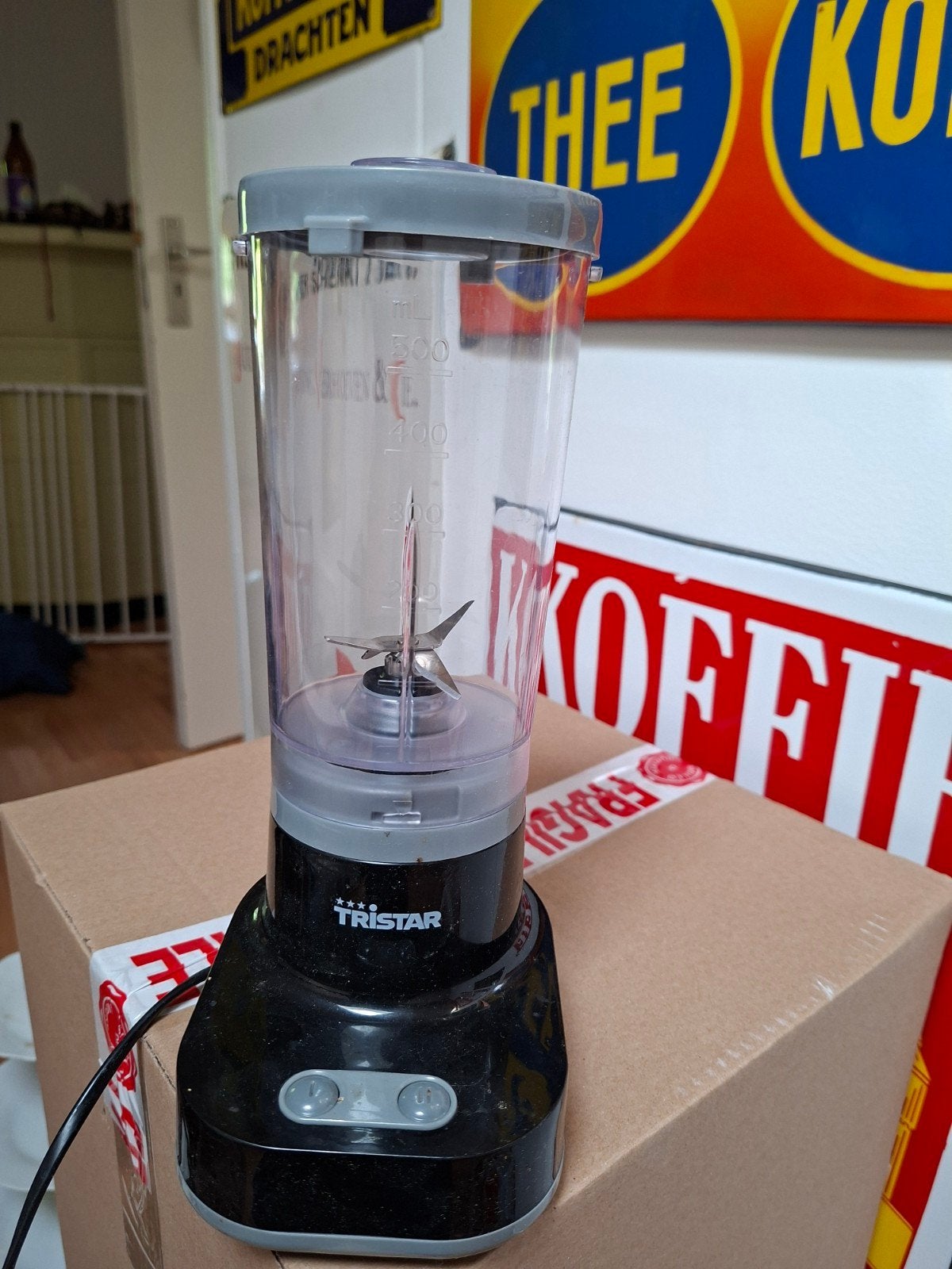 Tristar Blender - Compacte Mixer voor Smoothies en Meer, Witgoed en Apparatuur, Minder dan 1 liter, Ophalen, Gebruikt, 1 snelheid