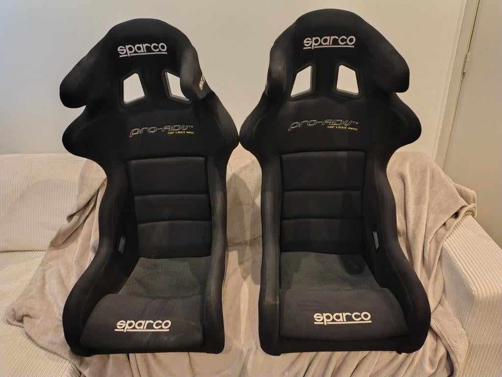 2x sparco pro adv stoel goede staat, Ophalen, Gebruikt