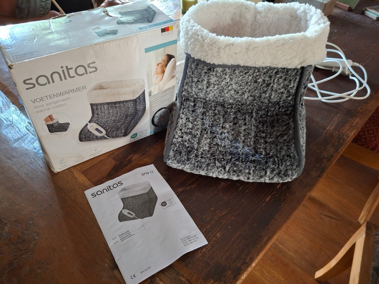 Sanitas SFW 12 Voetenwarmer - Heerlijk warme voeten!, Witgoed en Apparatuur, Persoonlijke-verzorgingsapparatuur, Ophalen of Verzenden