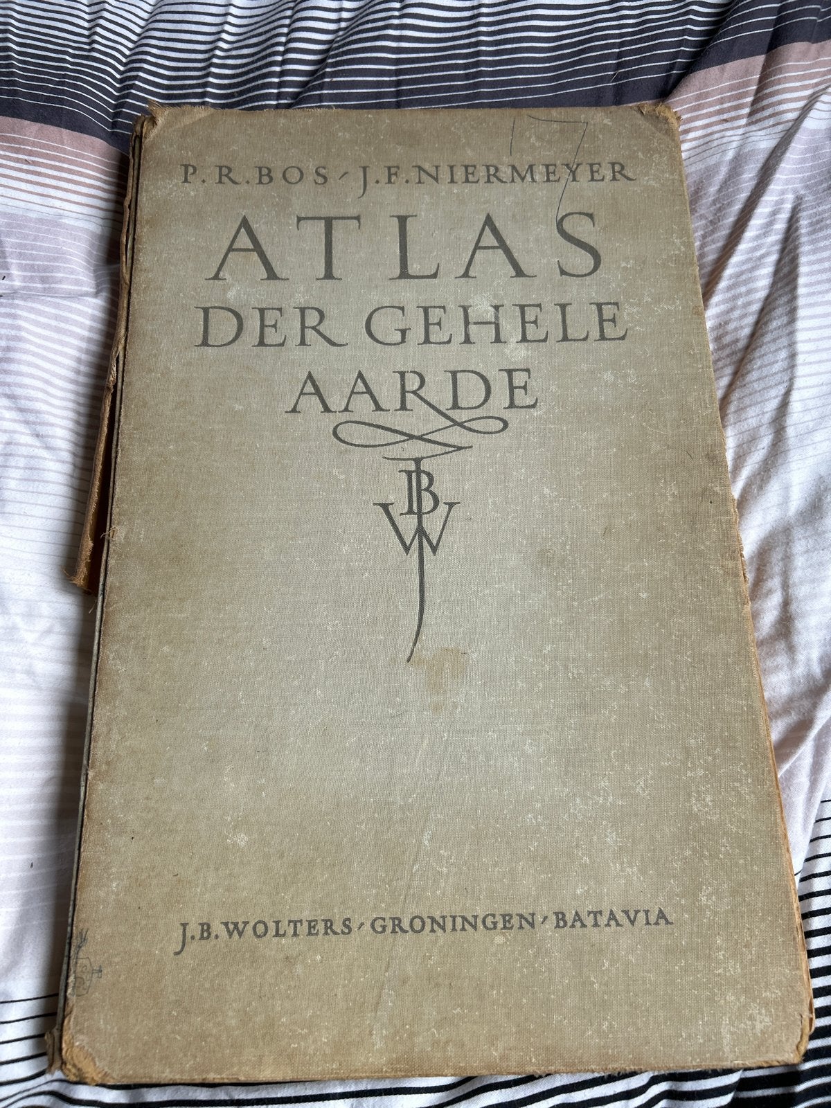 Bos-Niermeyer Schoolatlas der Gehele Aarde (oud), Gelezen, Bosatlas, Ophalen of Verzenden, 1800 tot 2000