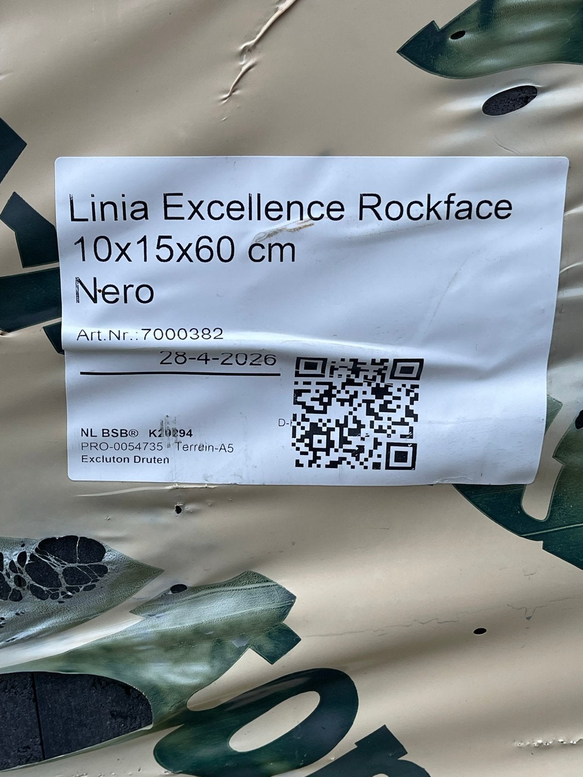 Linia Excellence Rockface Nero Blokken 10x15x60 cm, Ophalen, Nieuw, Beton