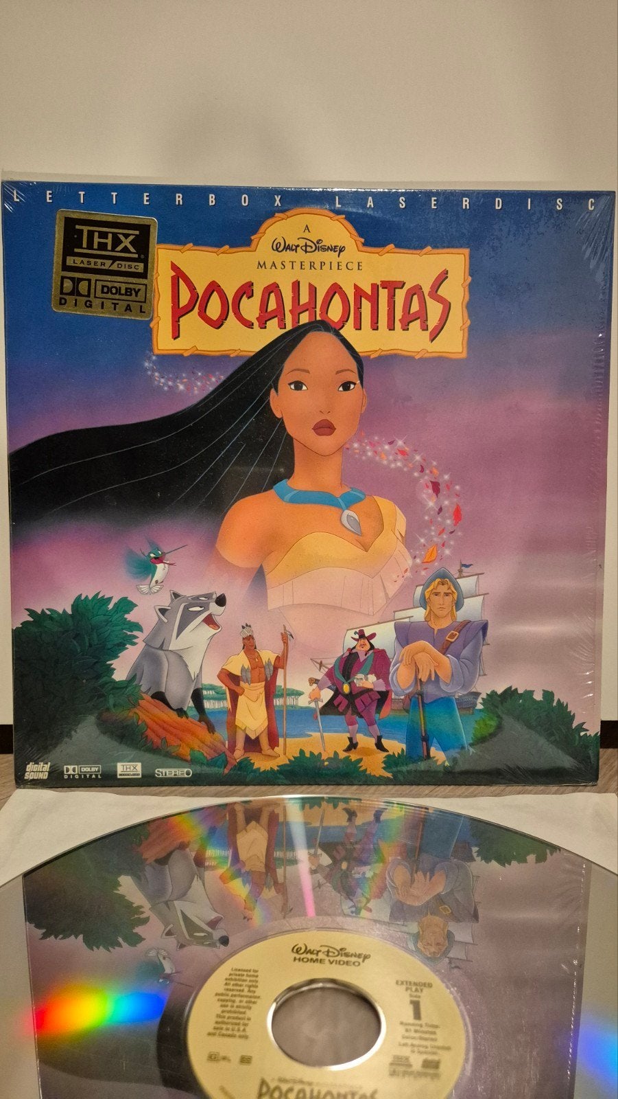 Pocahontas Ac-3 Laserdisc, Ophalen of Verzenden, Pocahontas of Kl. Zeemeermin, Zo goed als nieuw, Overige typen