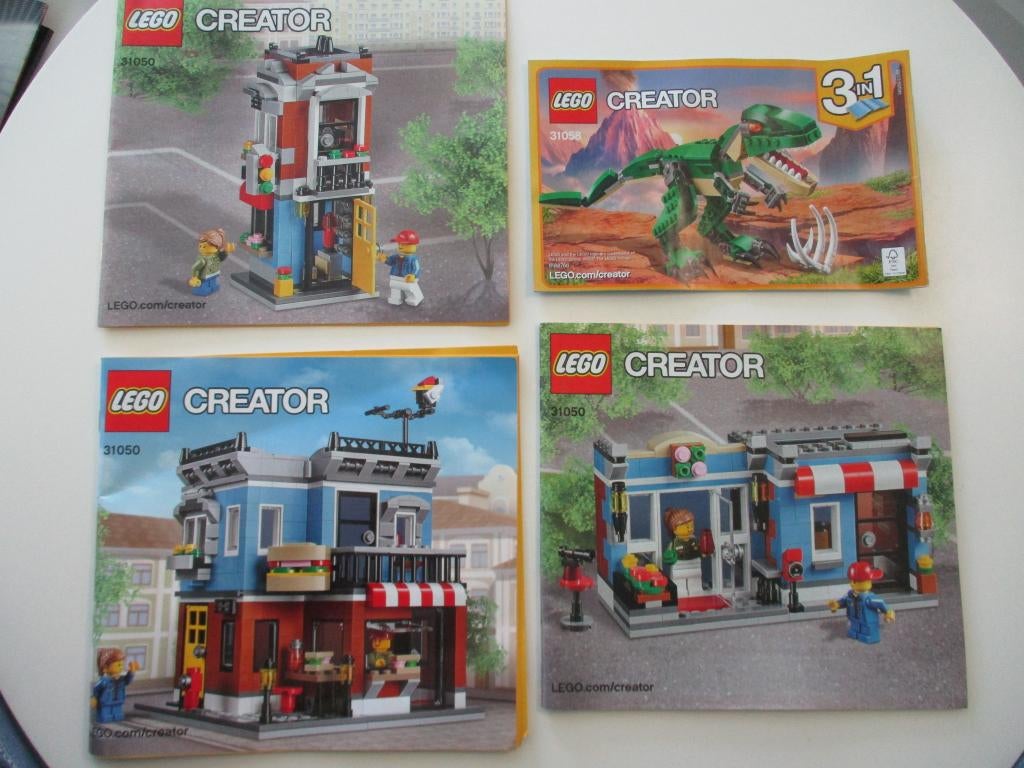 4 lego creator instructieboekjes, Verzenden, Lego, Zo goed als nieuw, Creator