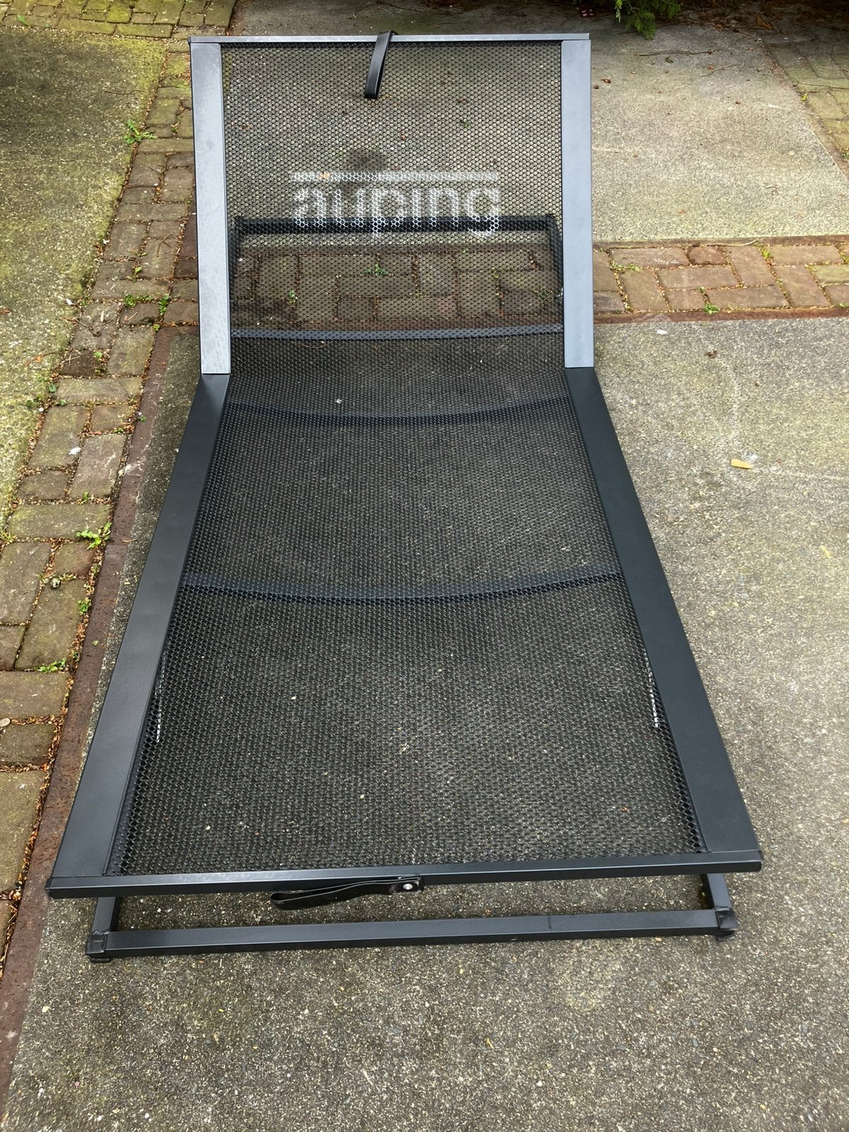 Auping bed onderstel, Verstelbaar, 90 cm, Eenpersoons, Zwart
