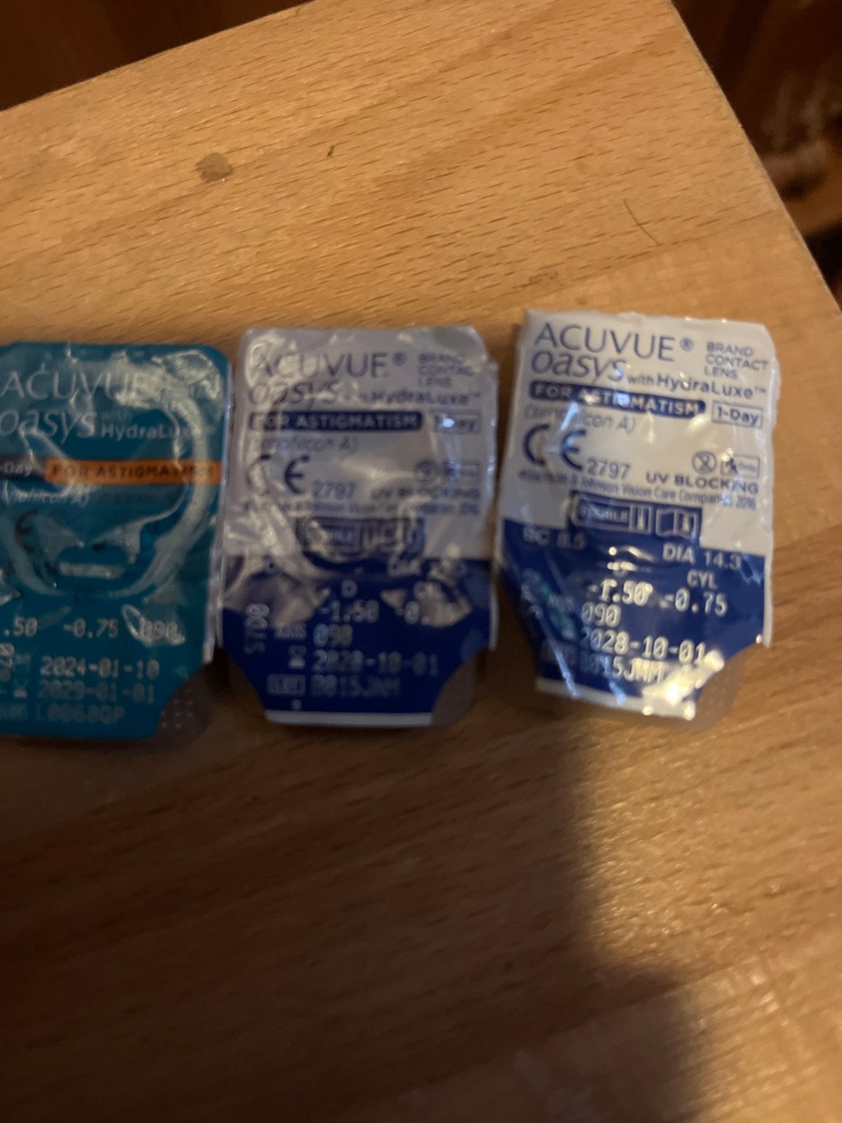 Acuvue Oasys 1-Day contactlenzen voor astigmatisme, Ophalen, Ogen, Blauw, Nieuw