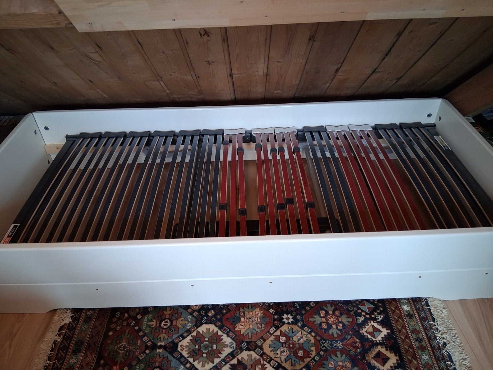 Te koop 1 persoons bed met matras., Huis en Inrichting, Slaapkamer | Bedden, Ophalen, Gebruikt, 90 cm, Eenpersoons