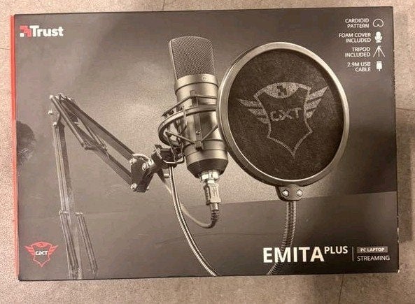 Trust GXT 252 Emita Plus Gaming Microfoon met Arm, 1 speler, Ophalen of Verzenden, Muziek, Vanaf 3 jaar