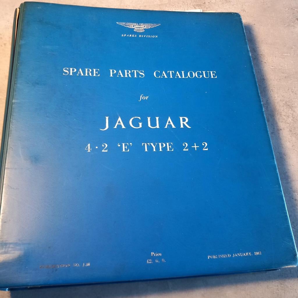 Jaguar E-type S1 2+2 onderdelen catalogus, Auto diversen, Handleidingen en Instructieboekjes, Ophalen of Verzenden