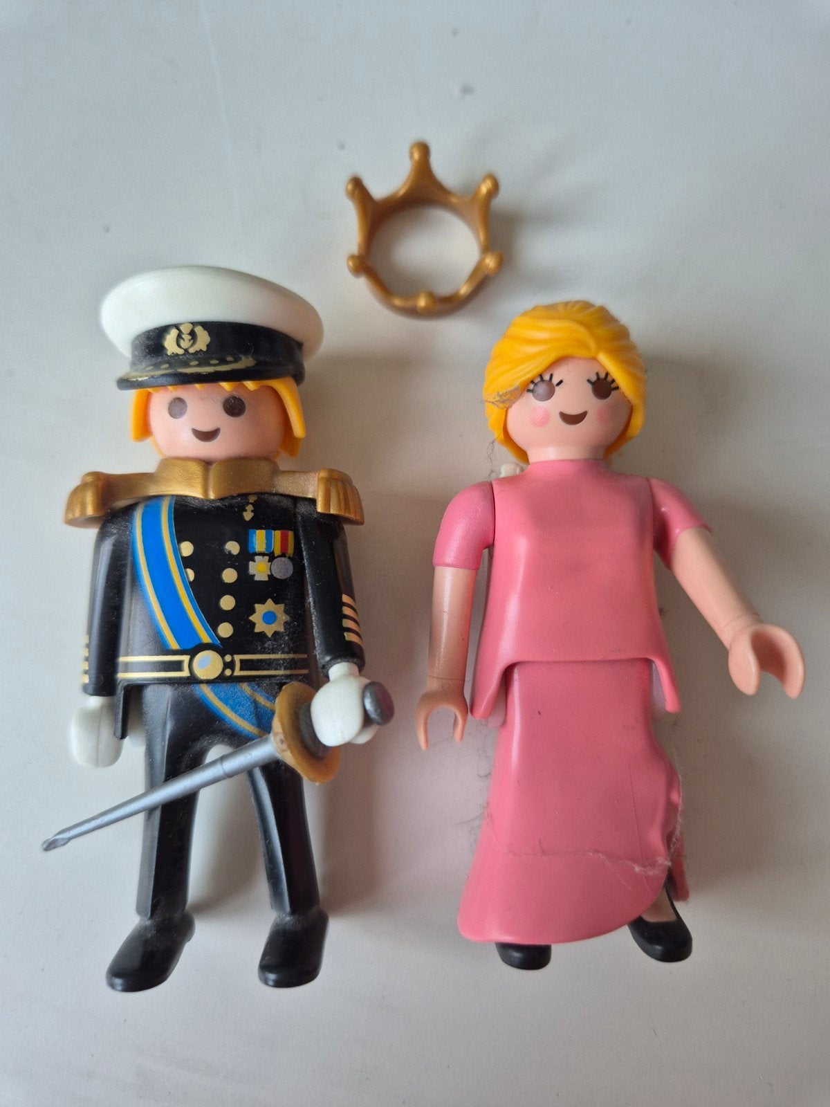 Playmobil Willem-Alexander en Maxima, Complete set, Ophalen of Verzenden, Zo goed als nieuw, Figuren