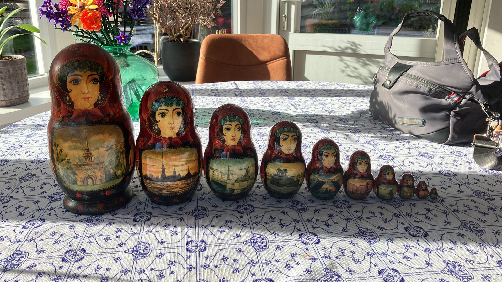 10 delige matroesjka poppen set, Ophalen of Verzenden