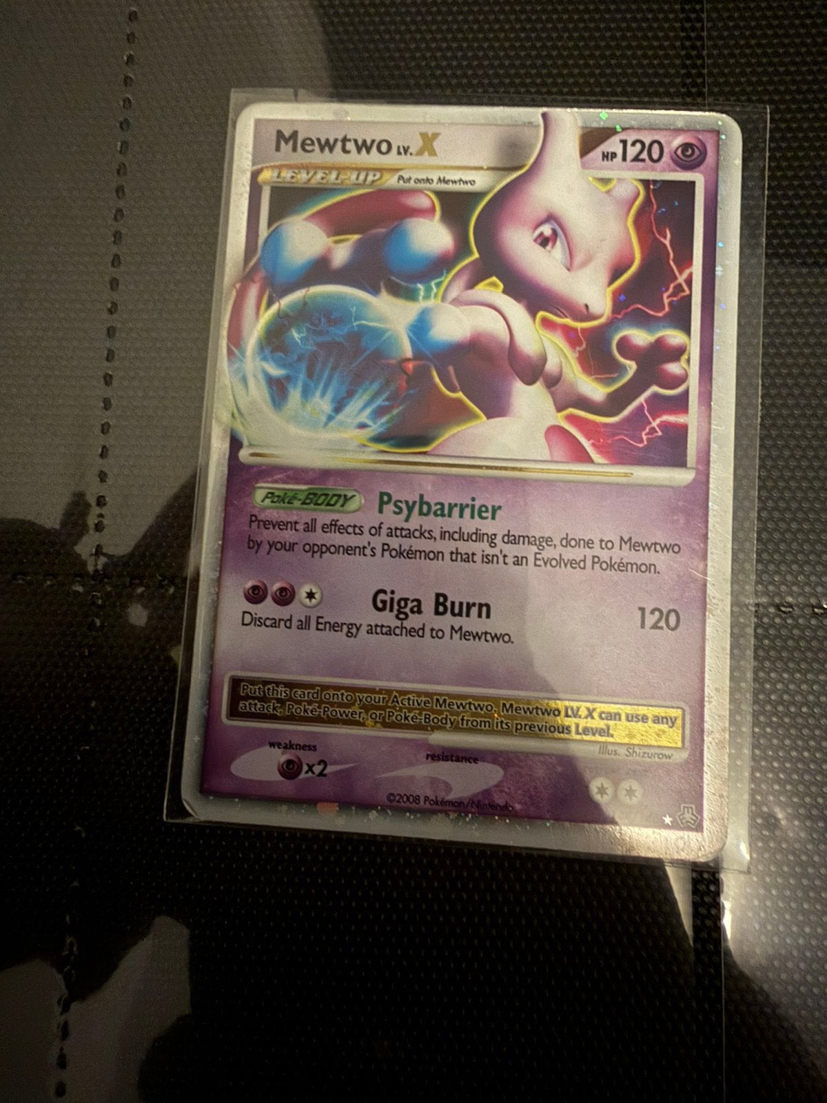 Mewtwo lv x 144/146, Hobby en Vrije tijd, Ophalen of Verzenden, Nieuw, Losse kaart, Foil
