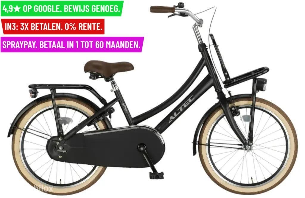Altec Urban 20inch Transportfiets Mat Zwart