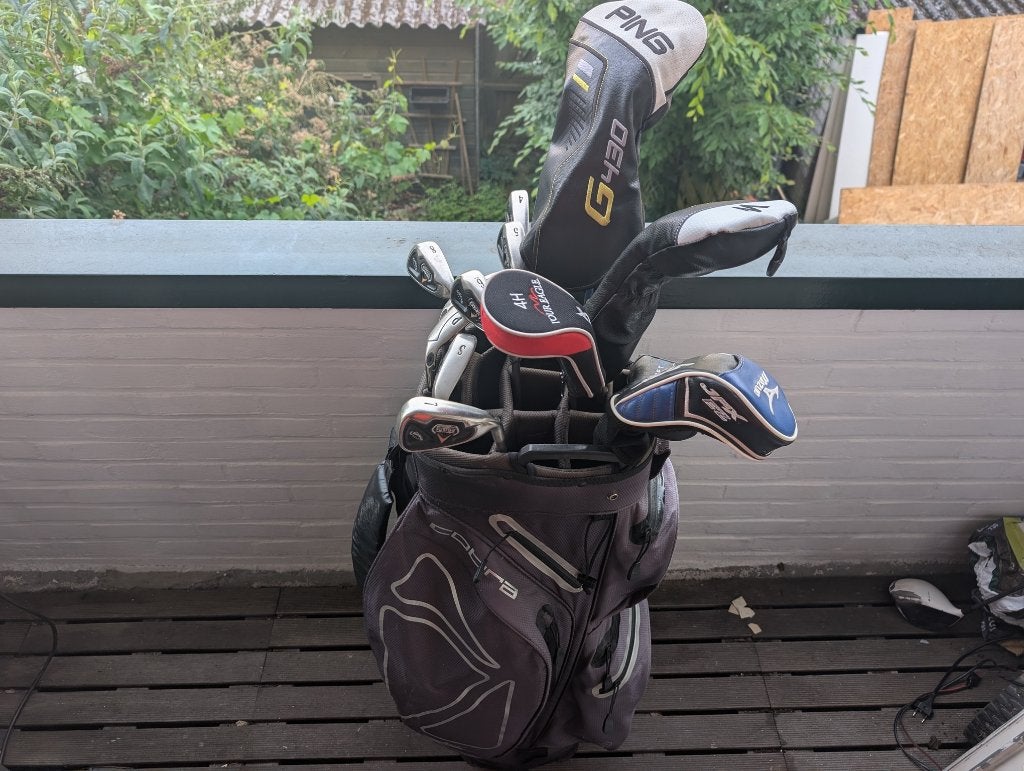 Callaway Fusion set, Ping driver, taylormade en Mizuno hout., Sport en Fitness, Golf, Ophalen, Gebruikt, Set, Callaway